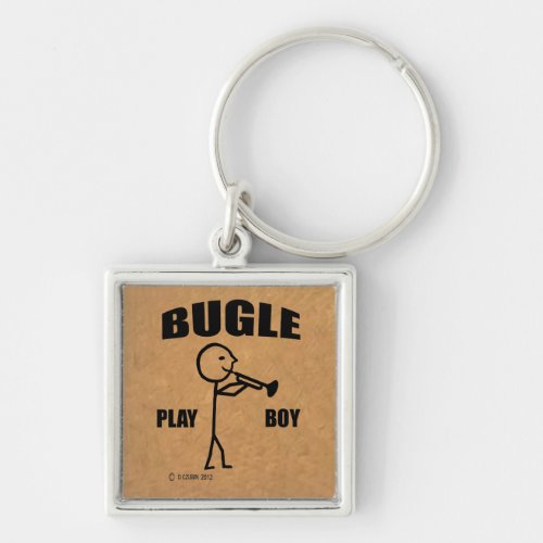 Bugle Play Boy Keychain