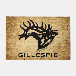 Bugling Bull Elk Doormat