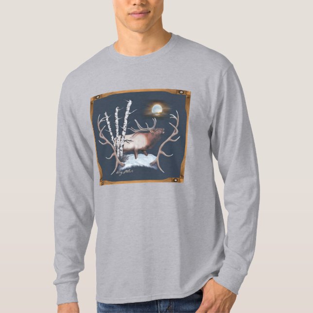 Bugling Bull Elk T-Shirt (Front)
