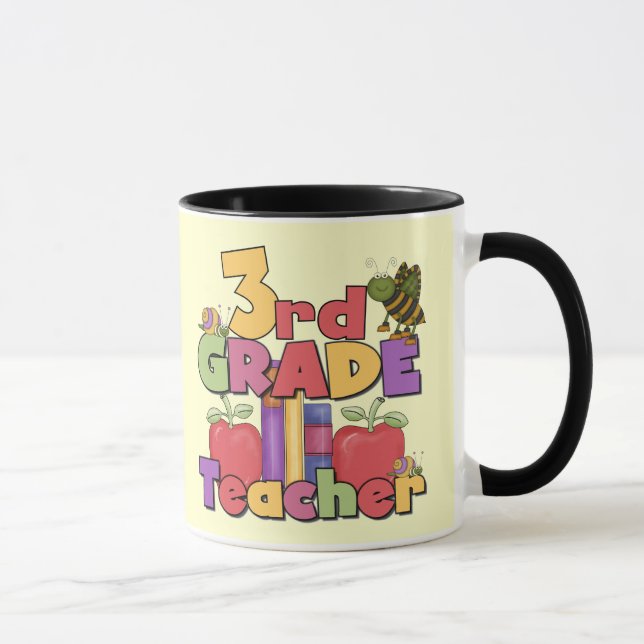 Bugs and Apples 3rd Grade Tshirts and Gift Mug (Right)