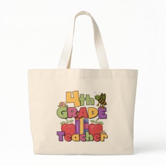 Bugs and Apples 4th Grade Tshirts and Gifts bag
