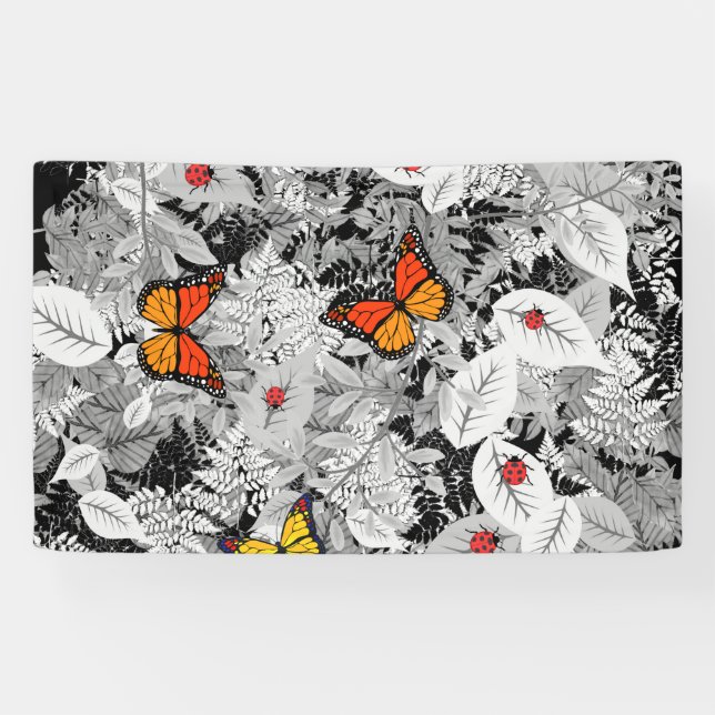 Bugs and foliage banner (Horizontal)