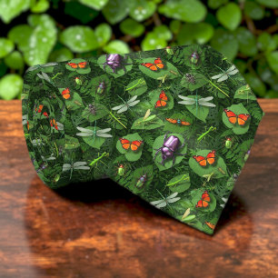 Bugs and Insects Pattern Custom Necktie