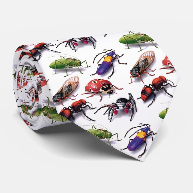 bugs and insects tie (Rolled)