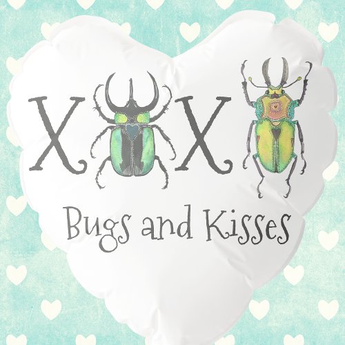 Bugs and Kisses Valentines Day Balloon