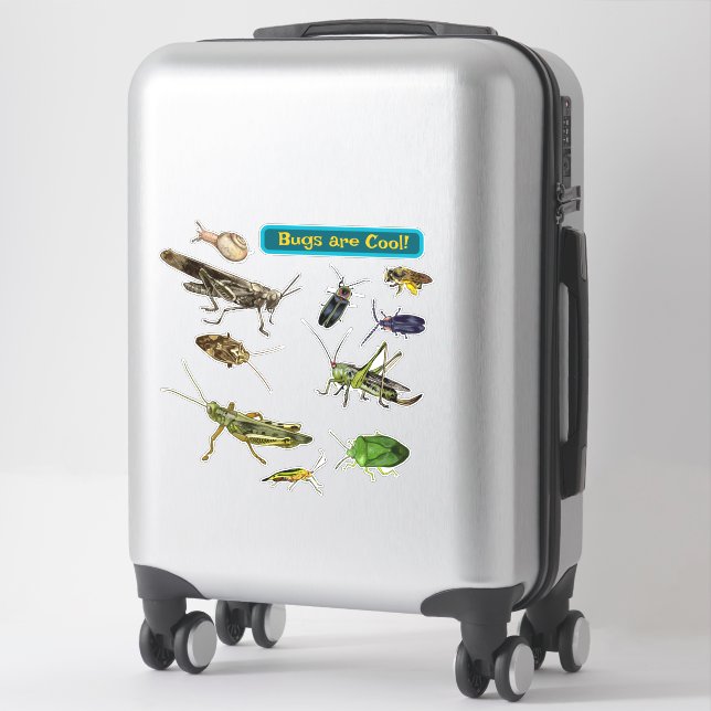Bugs are Cool! Insects Sticker (Suitcase)