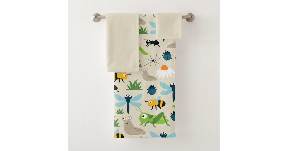 Honey Bees & Honeycomb Bath Towel Set, Zazzle