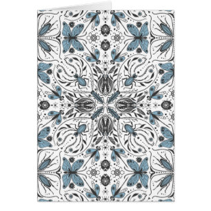 Bugs, black and blue cards