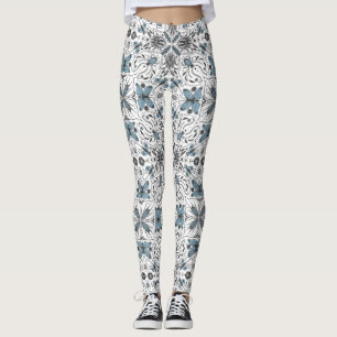 Bugs, black and blue leggings