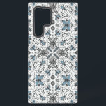 Bugs, black and blue samsung galaxy s22 ultra case<br><div class="desc">Hand-drawn symetrical pattern with various bugs-beetles,  butterflies and spiders</div>