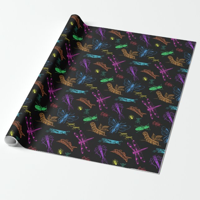 Bugs! Bugs! Bugs!  Wrapping Paper (Unrolled)