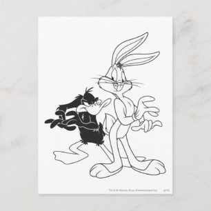 BUGS BUNNY™ and DAFFY DUCK™ Postcard