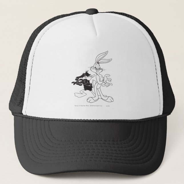BUGS BUNNY™ and DAFFY DUCK™ Trucker Hat (Front)