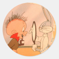 BUGS BUNNY™ and ELMER FUDD™ 2 Classic Round Sticker