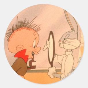 BUGS BUNNY™ and ELMER FUDD™ 2 Classic Round Sticker