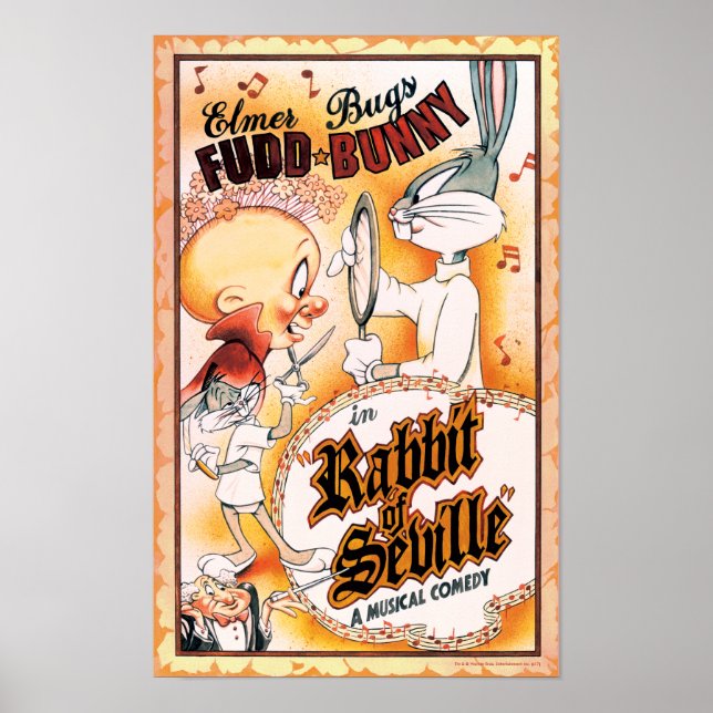 BUGS BUNNY™ and ELMER FUDD™ Musical Poster (Front)