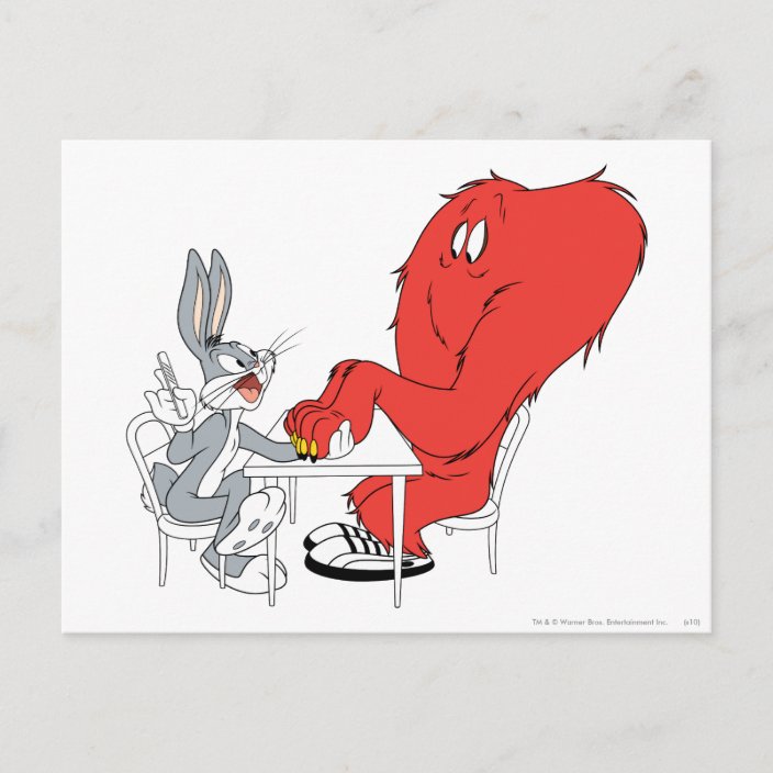 BUGS BUNNY™ and Gossamer 2 Postcard