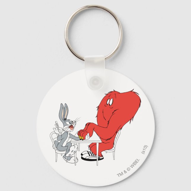 BUGS BUNNY™ and Gossamer Keychain (Front)