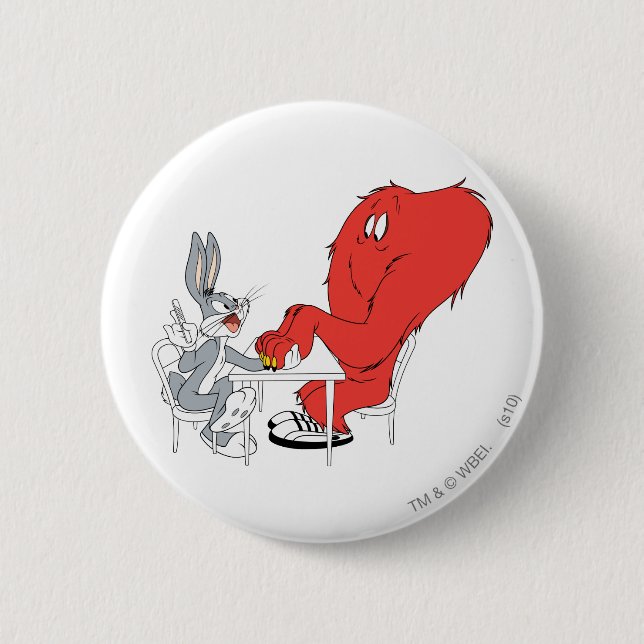 BUGS BUNNY™ and Gossamer Pinback Button (Front)
