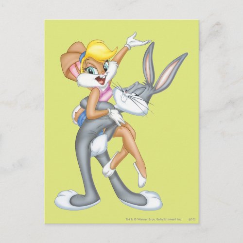 BUGS BUNNY and Lola Bunny 2 Postcard