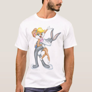 LOONEY TUNESLooney Tunes Garçon Lola Bunny Face Faux Pocket T-Shirt Marque  