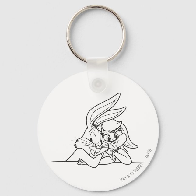 BUGS BUNNY™ and Lola Bunny 3 Keychain (Front)
