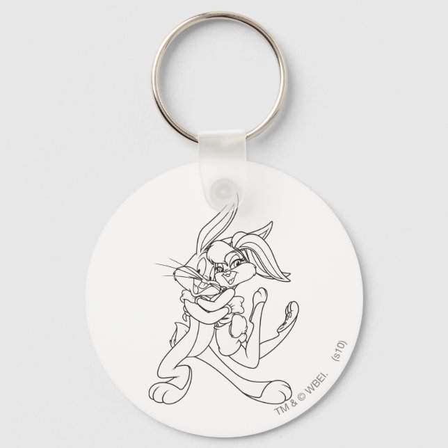 BUGS BUNNY™ and Lola Bunny Keychain (Front)