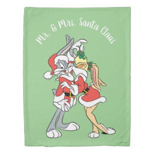 BUGS BUNNY™ and Lola Mistletoe Kiss Duvet Cover