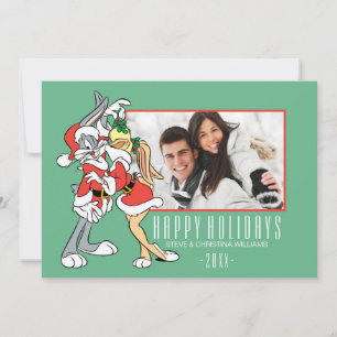 BUGS BUNNY™ and Lola Mistletoe Kiss Holiday Card