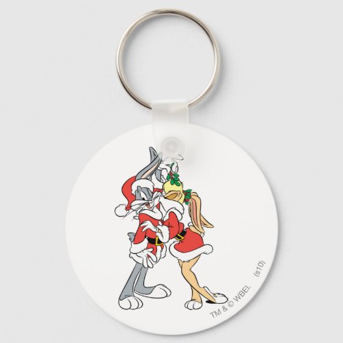 BUGS BUNNY and Lola Mistletoe Kiss Keychain