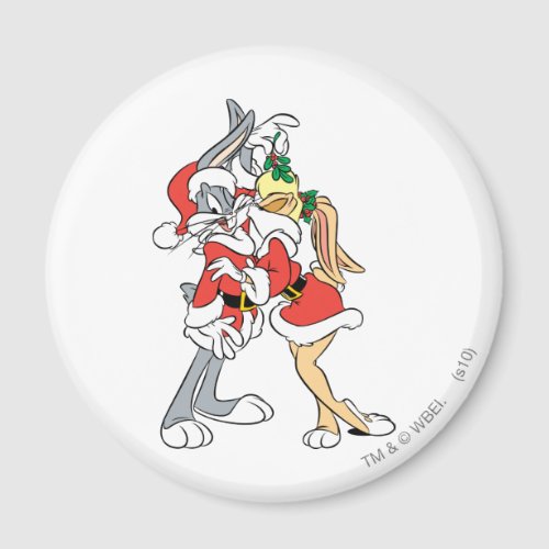 BUGS BUNNY and Lola Mistletoe Kiss Magnet