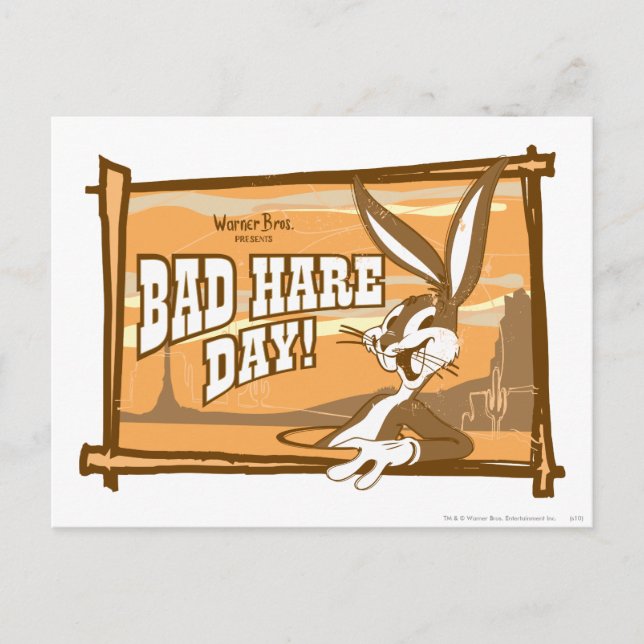 BUGS BUNNY™ Bad Hare Day! Postcard (Front)