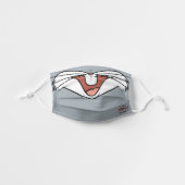 BUGS BUNNY™ Big Mouth Cloth Face Mask (Front, Unfolded)