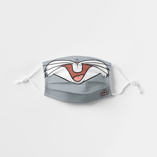 BUGS BUNNY™ Big Mouth Cloth Face Mask (Front, Unfolded)