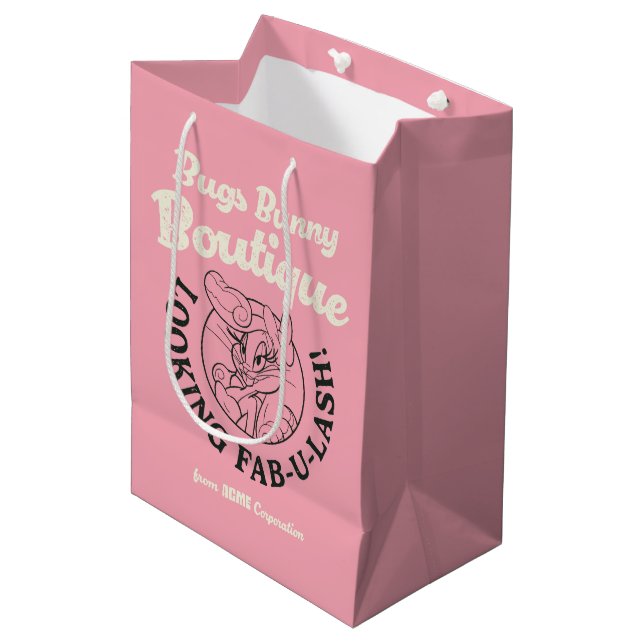 BUGS BUNNY™ Boutique - Looking Fab-U-Lash! Medium Gift Bag (Front Angled)