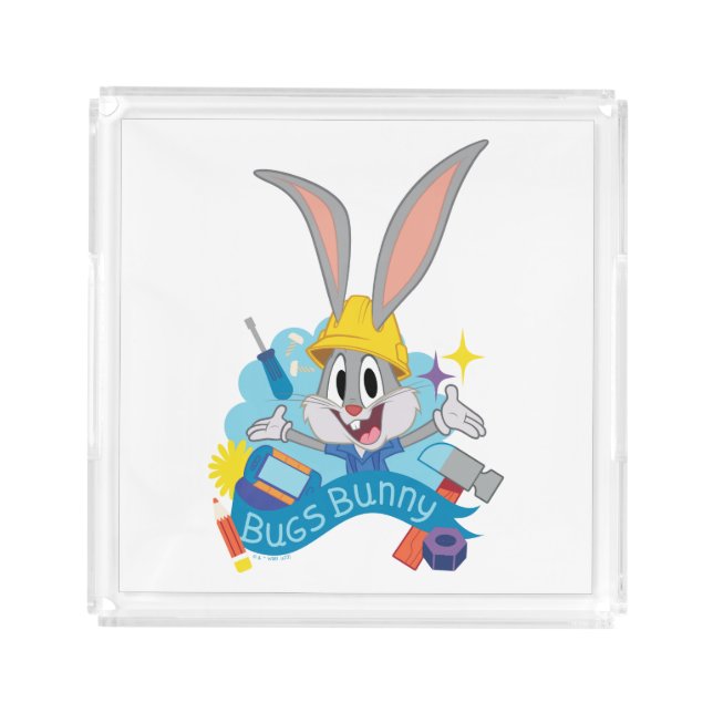 BUGS BUNNY BUILDERS™| BUGS BUNNY™ Character Art Acrylic Tray (Front)