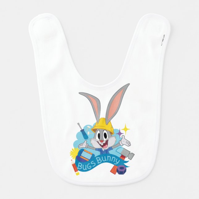 BUGS BUNNY BUILDERS™| BUGS BUNNY™ Character Art Baby Bib (Front)