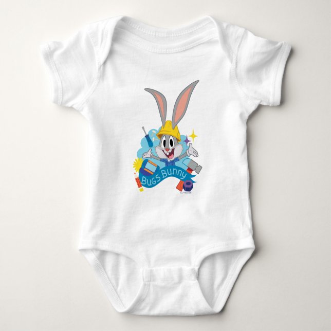 BUGS BUNNY BUILDERS™| BUGS BUNNY™ Character Art Baby Bodysuit (Front)