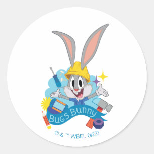 BUGS BUNNY BUILDERS™  BUGS BUNNY™ Character Art Classic Round Sticker