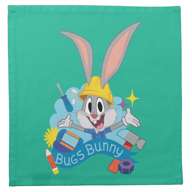 BUGS BUNNY BUILDERS™| BUGS BUNNY™ Character Art Cloth Napkin (Front)