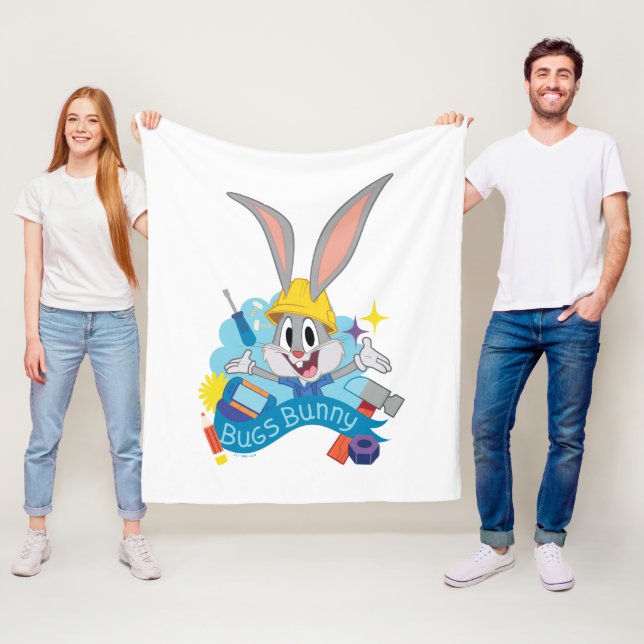 BUGS BUNNY BUILDERS™| BUGS BUNNY™ Character Art Fleece Blanket (In Situ)