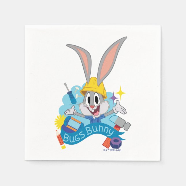 BUGS BUNNY BUILDERS™| BUGS BUNNY™ Character Art Napkins (Front)