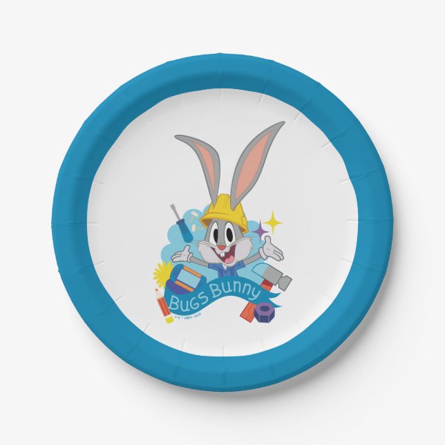 BUGS BUNNY BUILDERS™| BUGS BUNNY™ Character Art Paper Plates (Front)