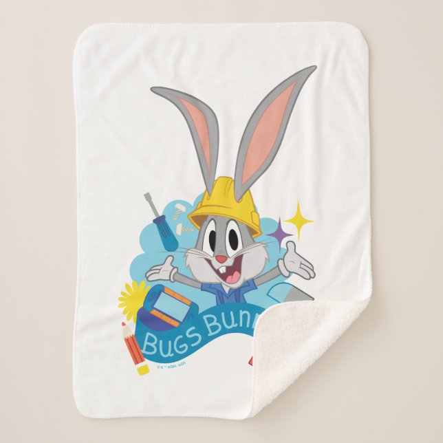 BUGS BUNNY BUILDERS™| BUGS BUNNY™ Character Art Sherpa Blanket (Front)