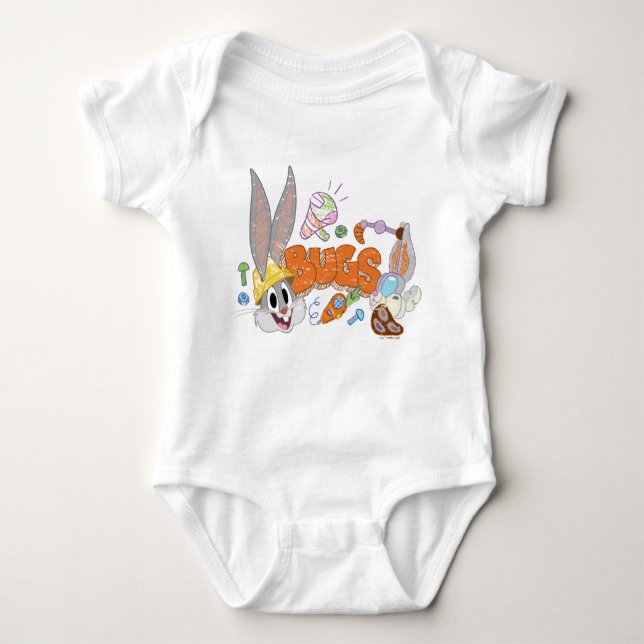 BUGS BUNNY BUILDERS™| BUGS BUNNY™ Sketch Art Baby Bodysuit (Front)