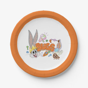 BUGS BUNNY BUILDERS™  BUGS BUNNY™ Sketch Art Paper Plates