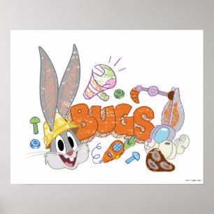 BUGS BUNNY BUILDERS™ BUGS BUNNY™ Sketch Art Poster
