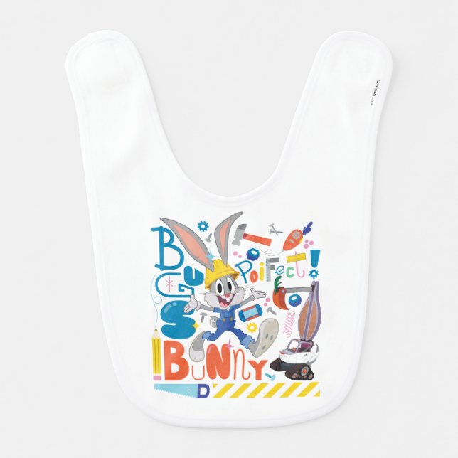 BUGS BUNNY BUILDERS™| BUGS BUNNY™ Work Tools Baby Bib (Front)
