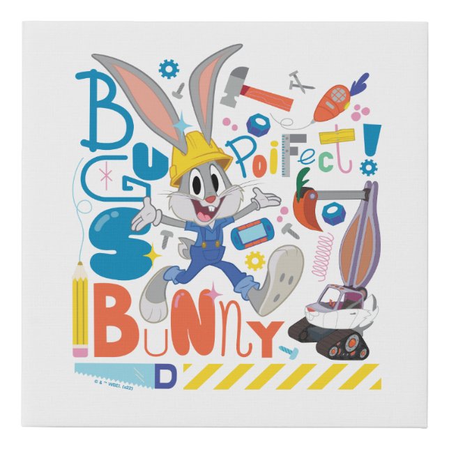 BUGS BUNNY BUILDERS™| BUGS BUNNY™ Work Tools Faux Canvas Print (Front)