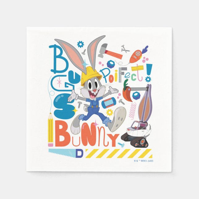 BUGS BUNNY BUILDERS™| BUGS BUNNY™ Work Tools Napkins (Front)
